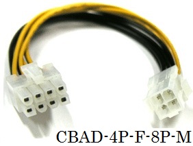 30cm ATX 4 pin Female to 8 pin Male 12V Power Adapter Cable For Motherboard