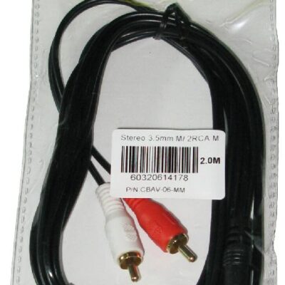 hover-6ft-stereo-3-5mm-male-to-2-rca-male-audio-y-cable-ipod-compatible-gold-plated-2m