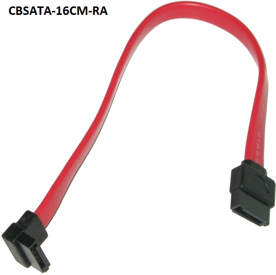 16cm SATA II  Straight to 90 Degree Right Angled Data Cable Serial ATA SSD HDD