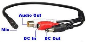 Mini Audio Spy Hidden CCTV Microphone for Surveillance DVR System CCTV Recorder