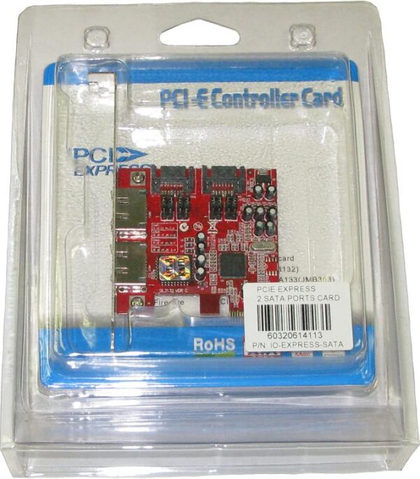 PCI-E PCI Express Controller Card 2x eSATA external  2x SATA internal port HDD