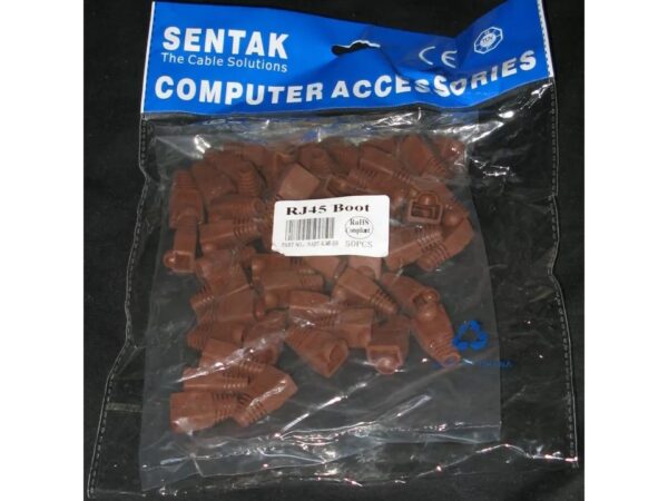 25 PCS  Brown Color CAT5E CAT6 RJ45 Ethernet Network Lan Cable Boots, 