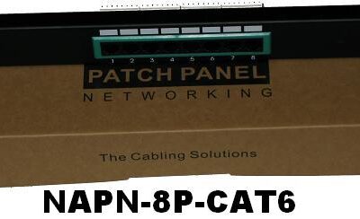 hover-8-port-cat-6-unshielded-patch-panel-w-color-frame-keystone-jack