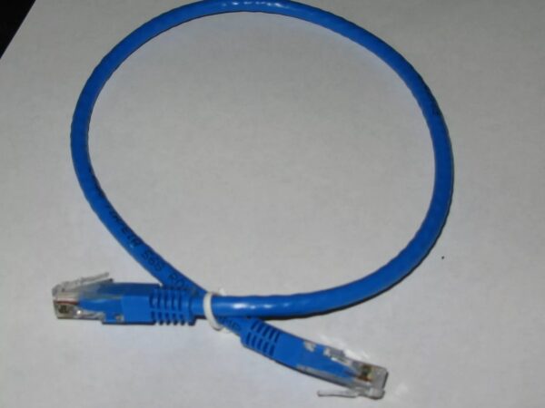 1.5FT(0.5M) Cat6 24AWG 550Mhz Gigabit LAN Ethernet Network Patch Cable - Blue