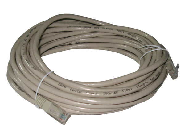 30M 100Ft Cat6 24AWG UTP Network RJ45 Ethernet Lan Patch Wire Cable Light gray