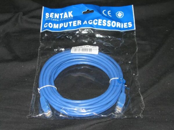 15 FT CAT5e ETHERNET RJ45 LAN Network Patch CABLE - BLUE