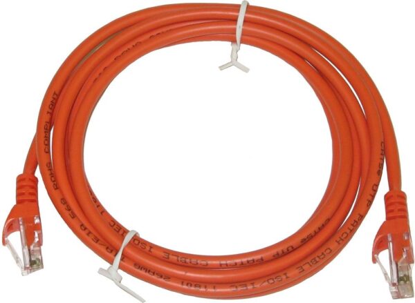 10Ft Cat5e RJ45 Patch Lan Network Cable - Orange