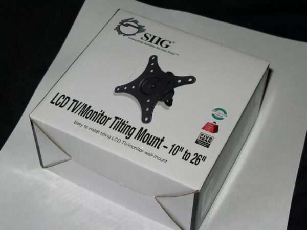 SIIG, CE-MT0A12-S1 TILTING LCD TV/MONITOR WALL-MOUNT - 10 to 26