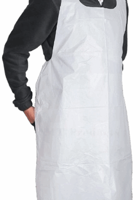 CLW Disposable White Apron 32x50'' 35G 100/box  即棄膠圍裙