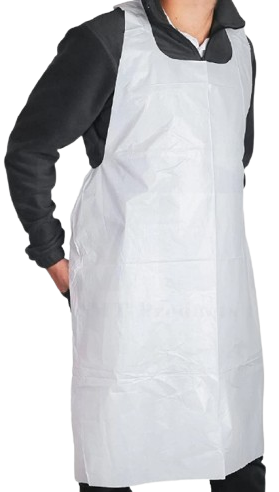 CLW Disposable White Apron 32x50'' 35G 100/box  即棄膠圍裙