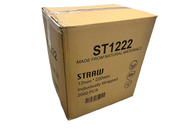 Bio Drink Bubble tea Straw 12x210mm環保吸管(珍珠奶茶用)