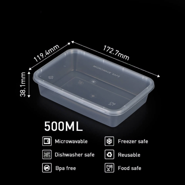 Deli Plastic Container密封長方形盒