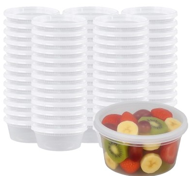 Deli Plastic Container密封圓/長方形盒