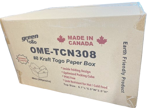 48oz Kraft Paper Togo Food Box #8 牛皮紙盒 