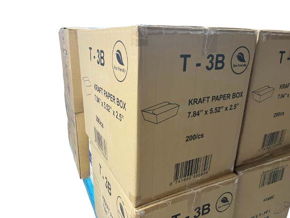60oz Kraft Paper Togo Food Box #3B 牛皮紙盒