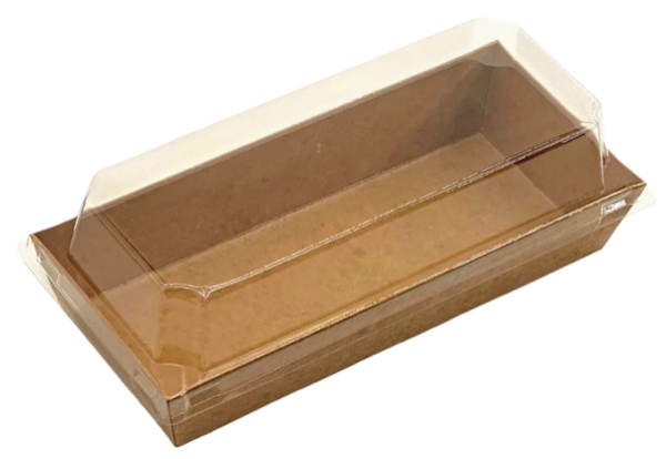 Rectangular Kraft Paper Container with Lid
