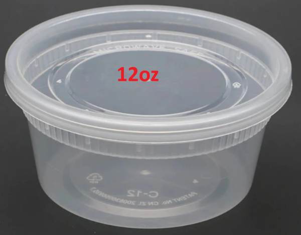 Deli Plastic Container密封圓形盒