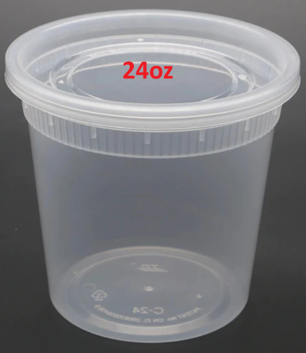 Deli Plastic Container密封圓形盒