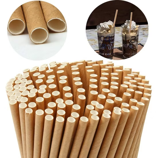 Kraft Paper Straw 8 x 220mm 環保吸管