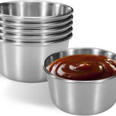 2/4 oz Stainless Steel Sauce Cup