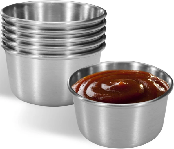 2/4 oz Stainless Steel Sauce Cup
